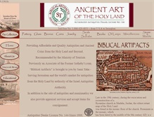 Tablet Screenshot of biblicalartifacts.com